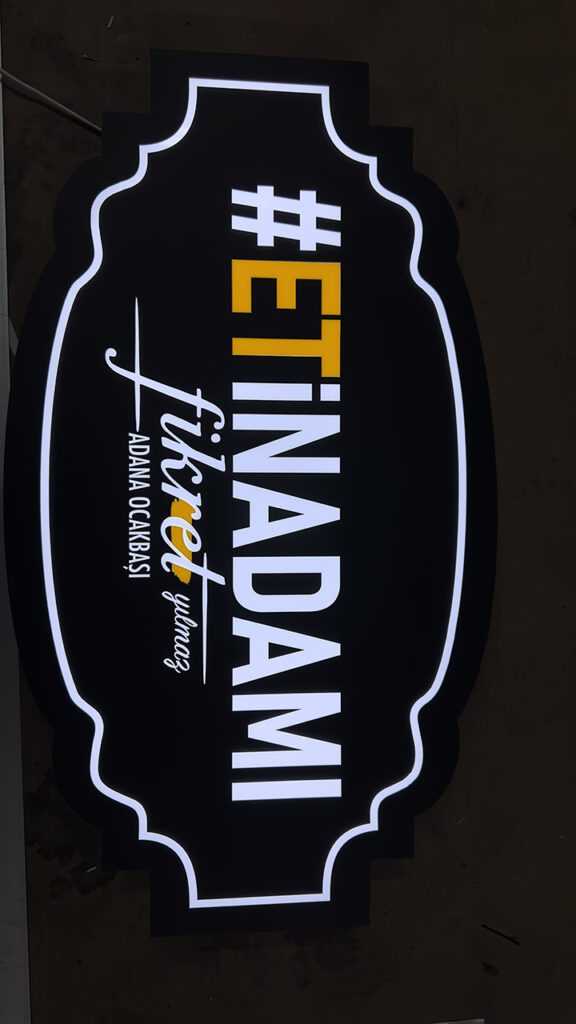 Beşiktaş ışıklı Tabela