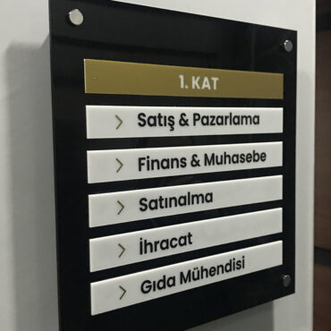 Ferhatpaşa Kat yönlendirme tabelası